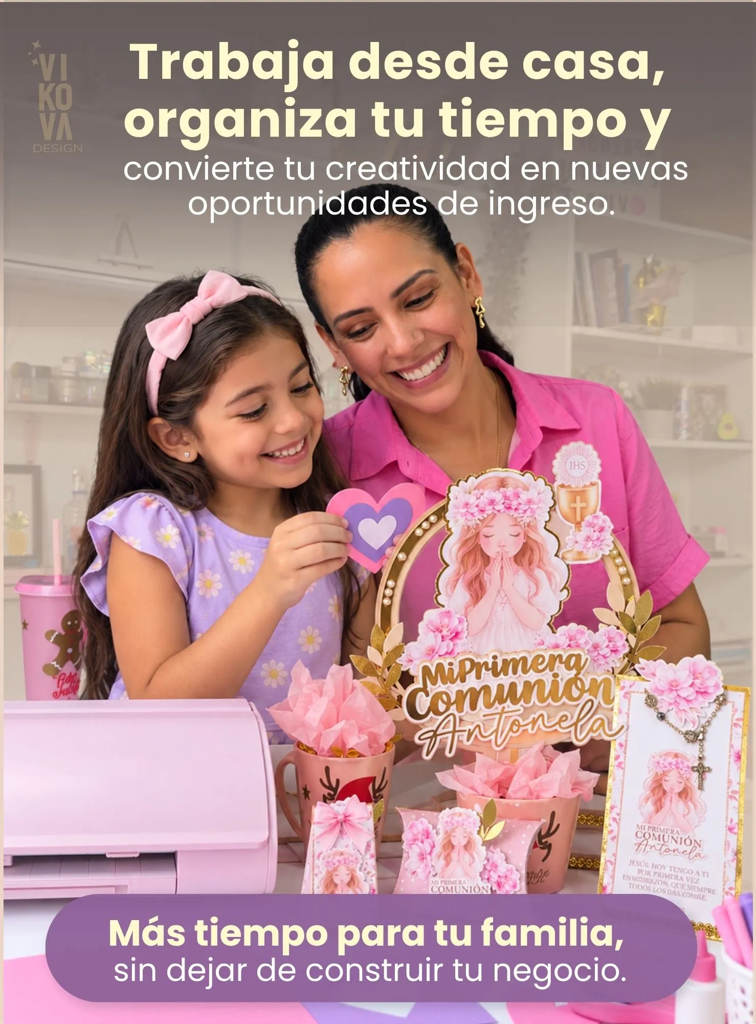 Trabaja desde casa, organiza tu tiempo y convierte tu creatividad en nuevas oportunidades de ingreso. Más tiempo para tu familia, sin dejar de construir tu negocio